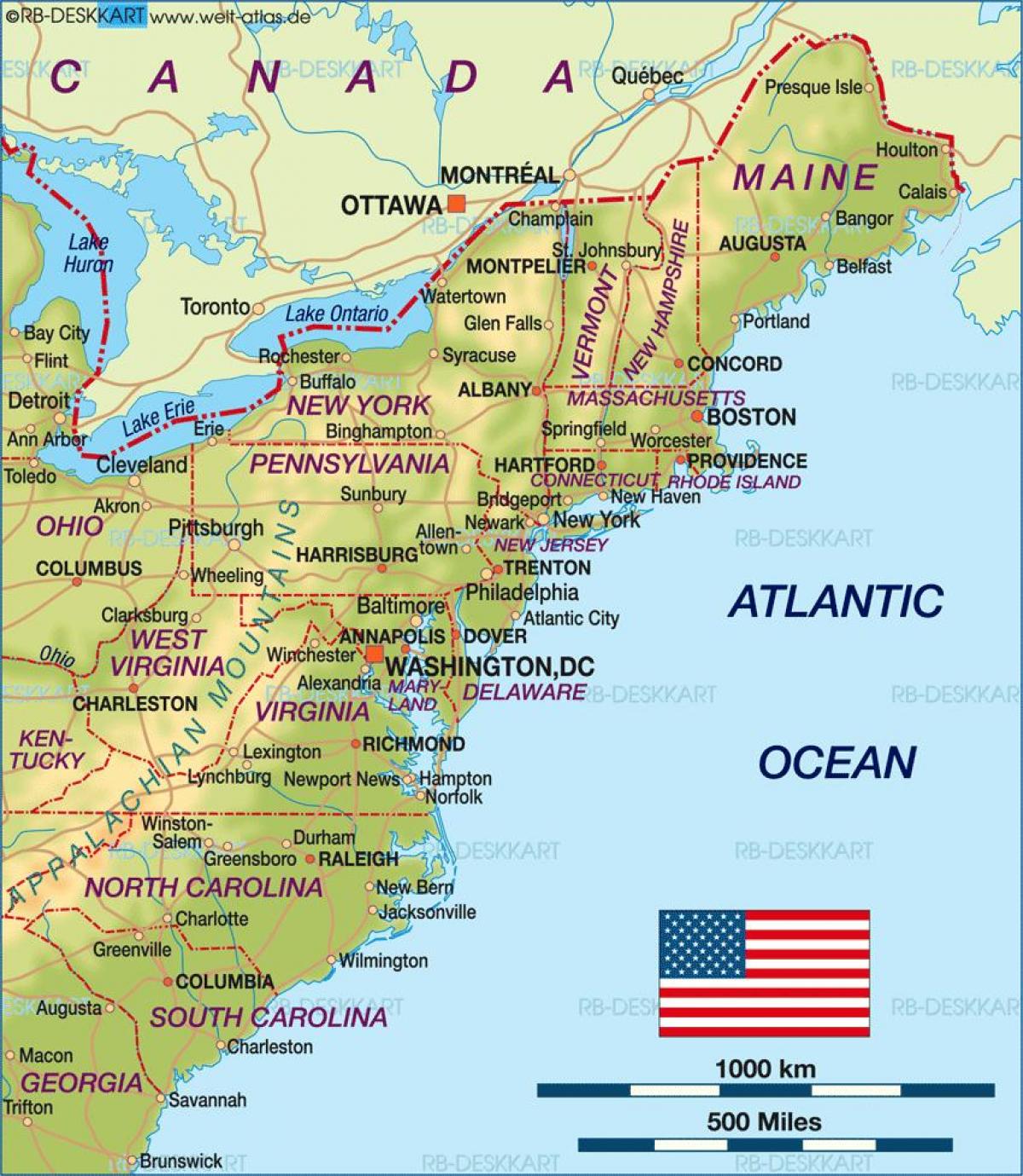 Boston na nas mapu
