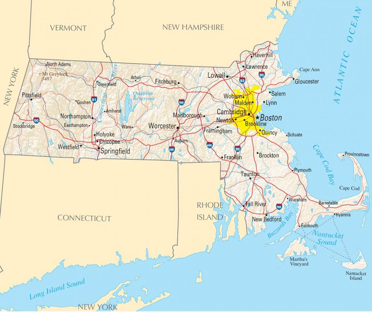 Boston na mapi
