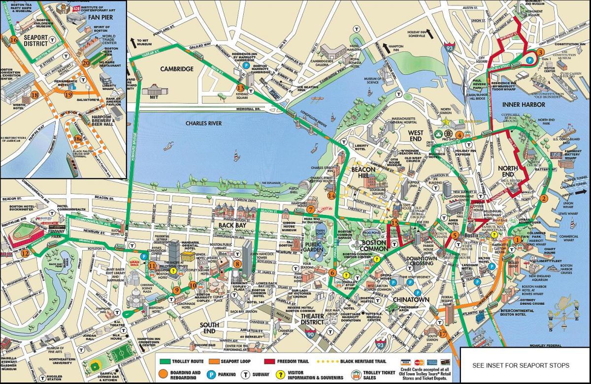 Bostonu kolicima ture mapu