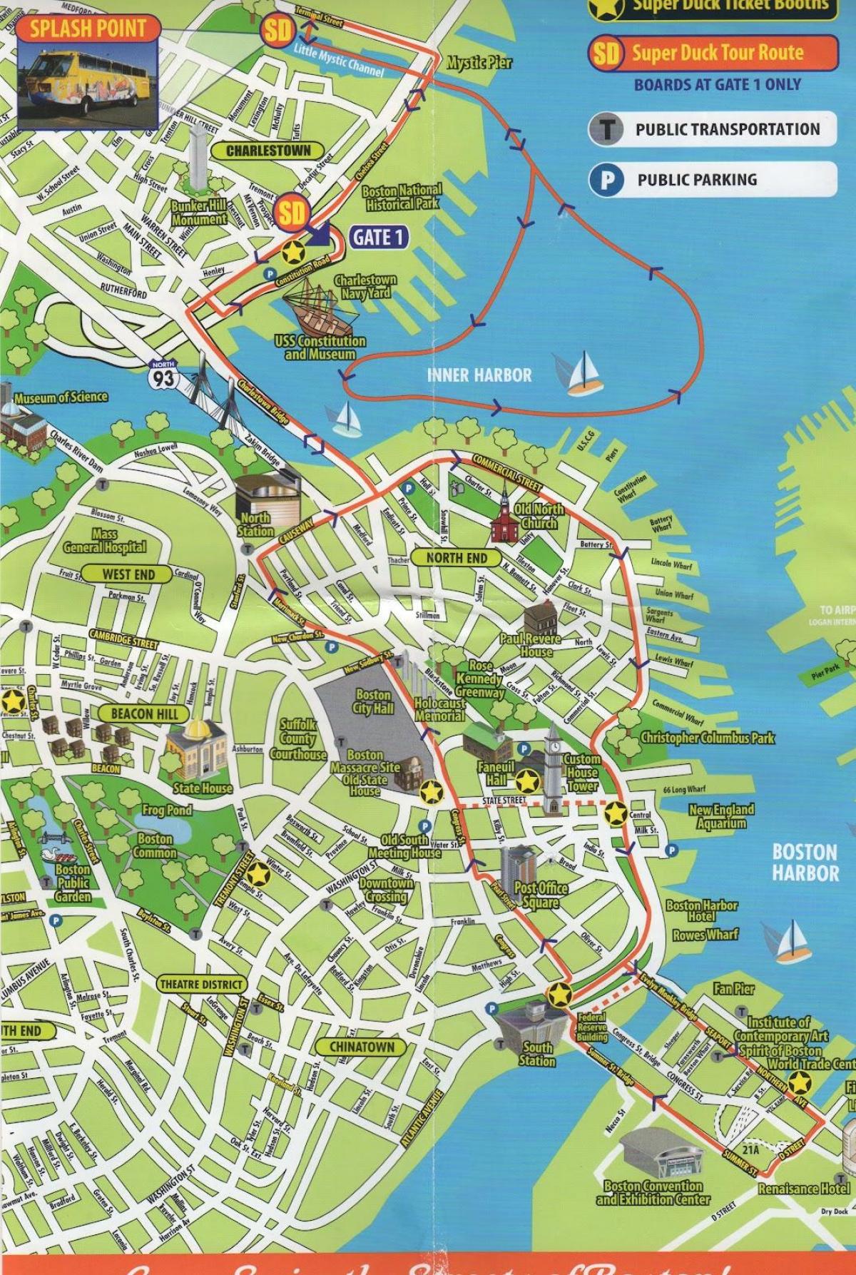mapi Bostona razgledanje