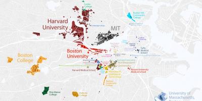 Mapa na Bostonskom univerzitetu