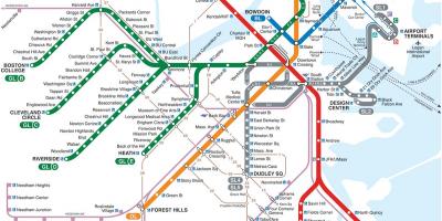 Bostonu metro područje mapu