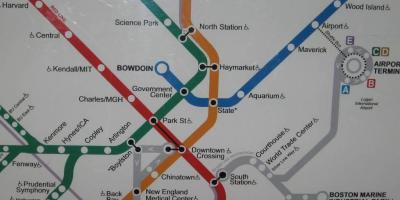 Bostonu južnoj stanici mapu