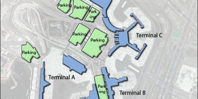 Mapa na Logan aerodrom terminal c