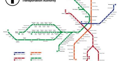 Podzemnoj Bostonu mapu