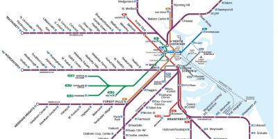 Zamjenjena ogradu mapu Bostonu